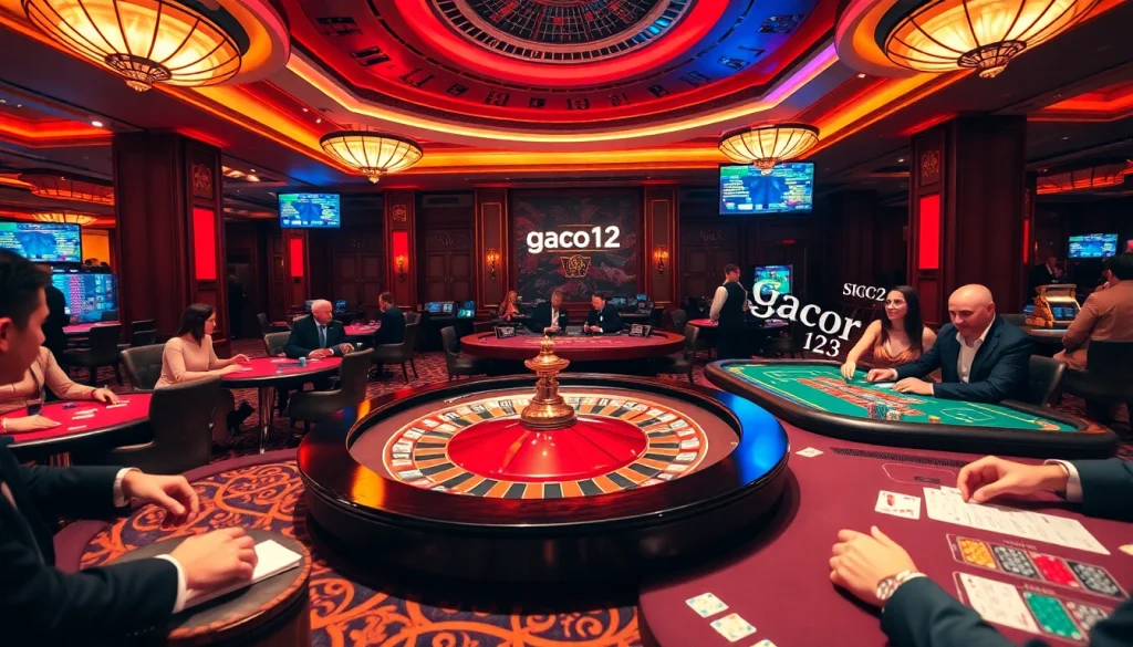 Experience the excitement of gacor123 at a high-end casino table.
